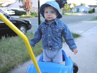 blue car standing